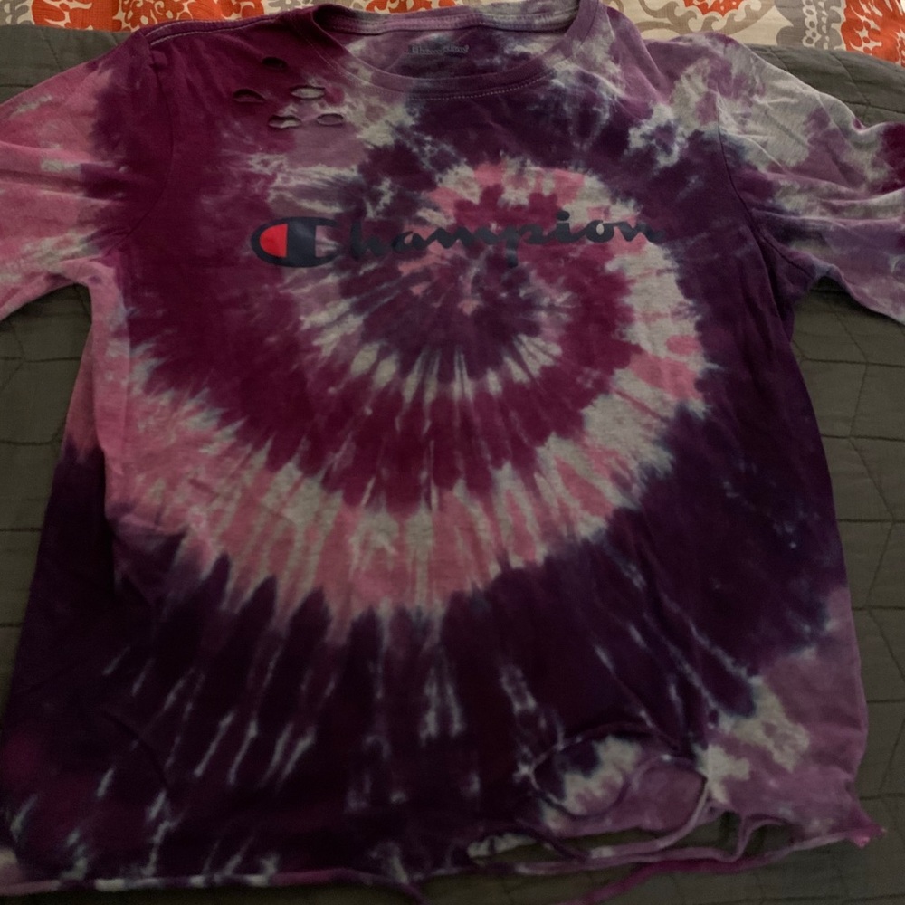 Champion tie dyed shirt